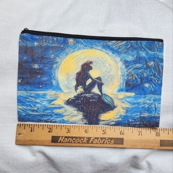 Mermaid Make Up Cosmetic Bag Zipper Pouch - Picture 4 of 5
